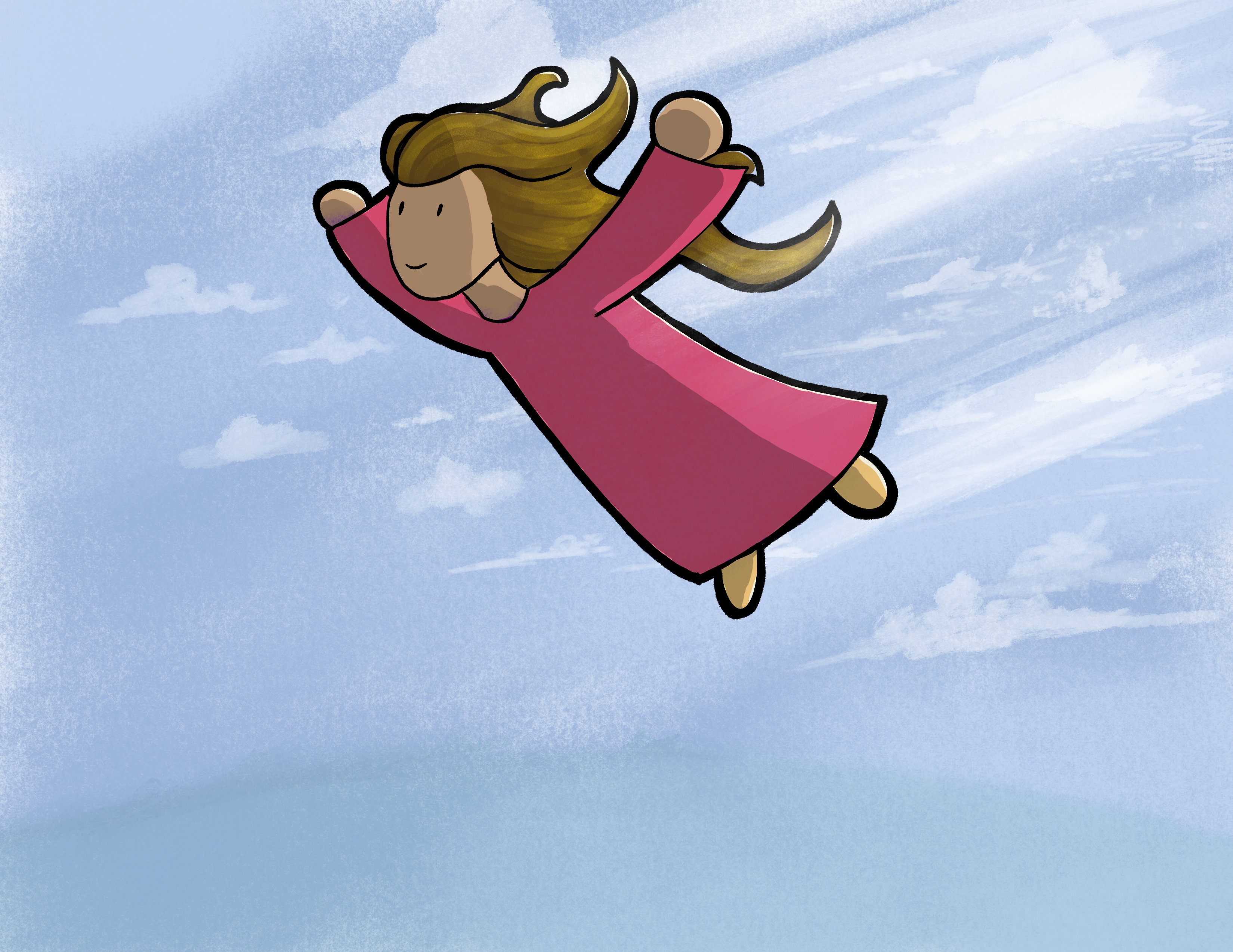 Flying girl